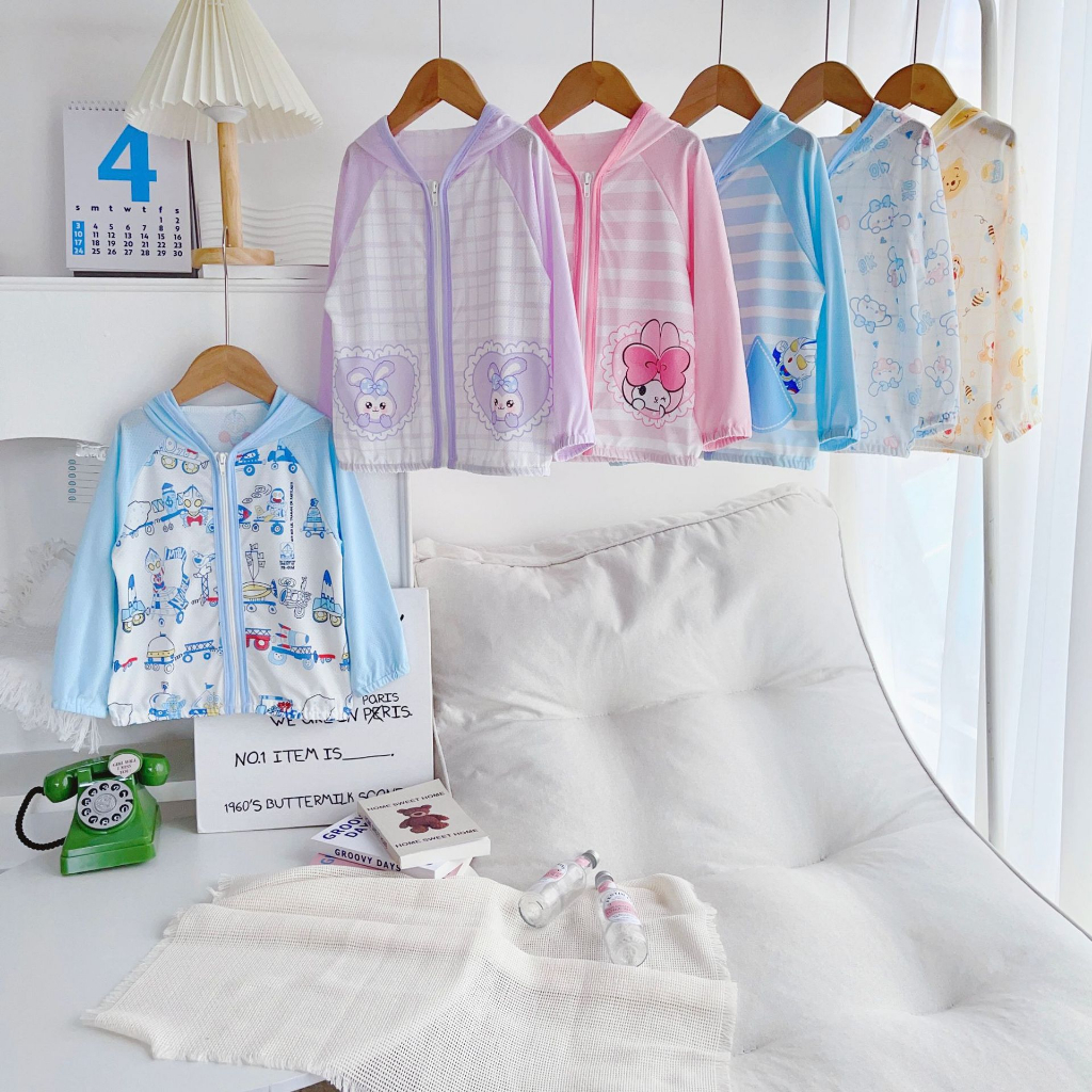 Áo khoác chống nắng trẻ em Ice Silk Mesh