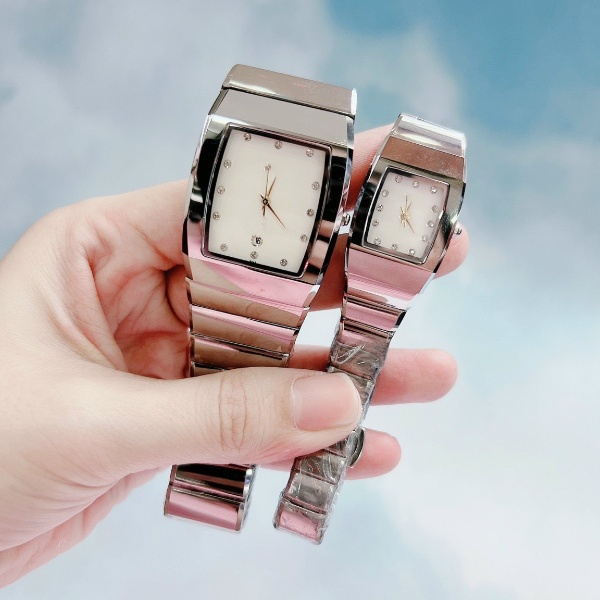 Đồng hồ nam nữ dây kim loại TB135 mặt trắng chống nước bảo hành