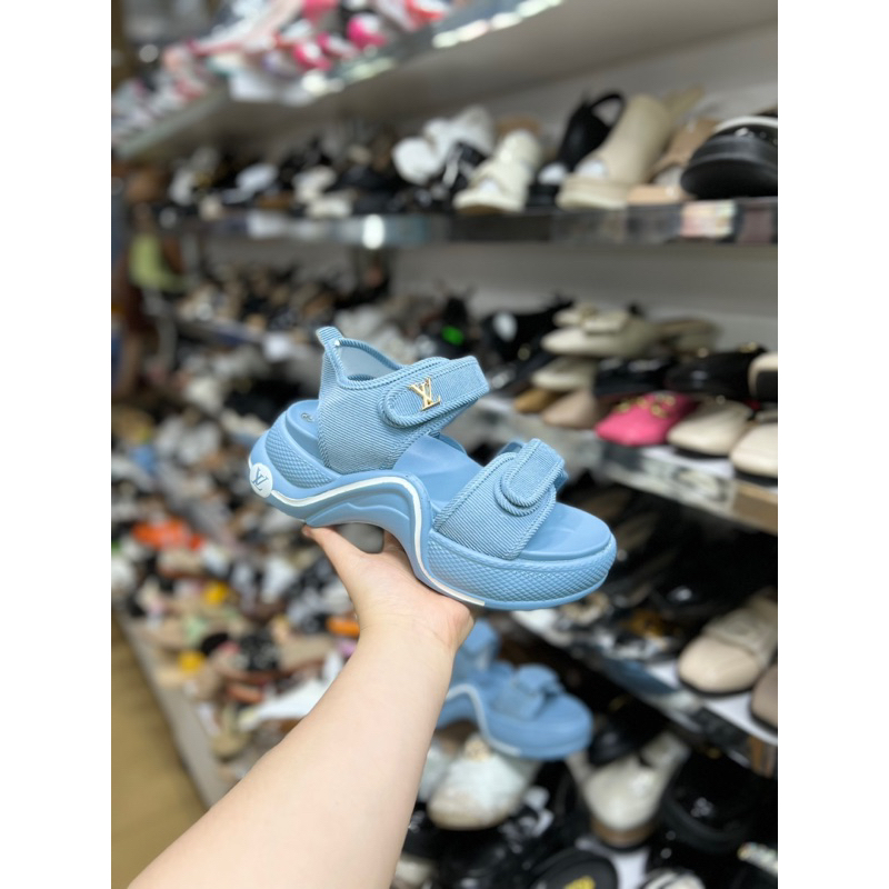 Sandal LV hồng -xanh hàng vnxk- Kèm video thật- Hàng không hộp