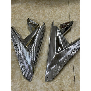 Ốp gác chân sau mạ crom xi xe air blade 2013 2014 2015