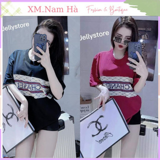 Áo thun Nữ Quảng Châu In Chữ CN form rộng siêu đẹp mịn mát,áo phông nữ cn đi học đi chơi đều ok.
