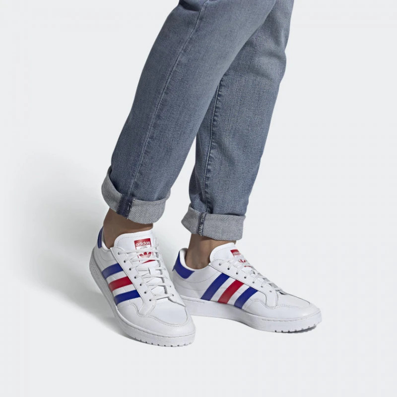 Giày thể thao sneaker Adidas Chính hãng Team Court Nam Nữ Unisex da PU cực đẹp Trắng đen xanh FW5068 USJPsport
