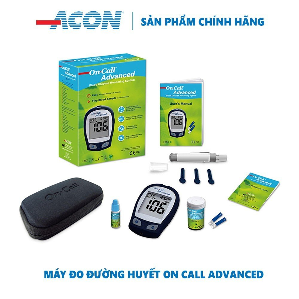 Máy đo đường huyết ACON On Call Advanced – 01 Bộ