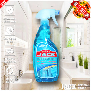 Nước lau kính, xịt kính siêu sạch jack 650ml