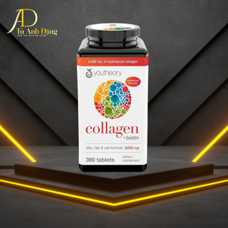 Viên uống Collagen Biotin Youtheory của Mỹ 390 viên