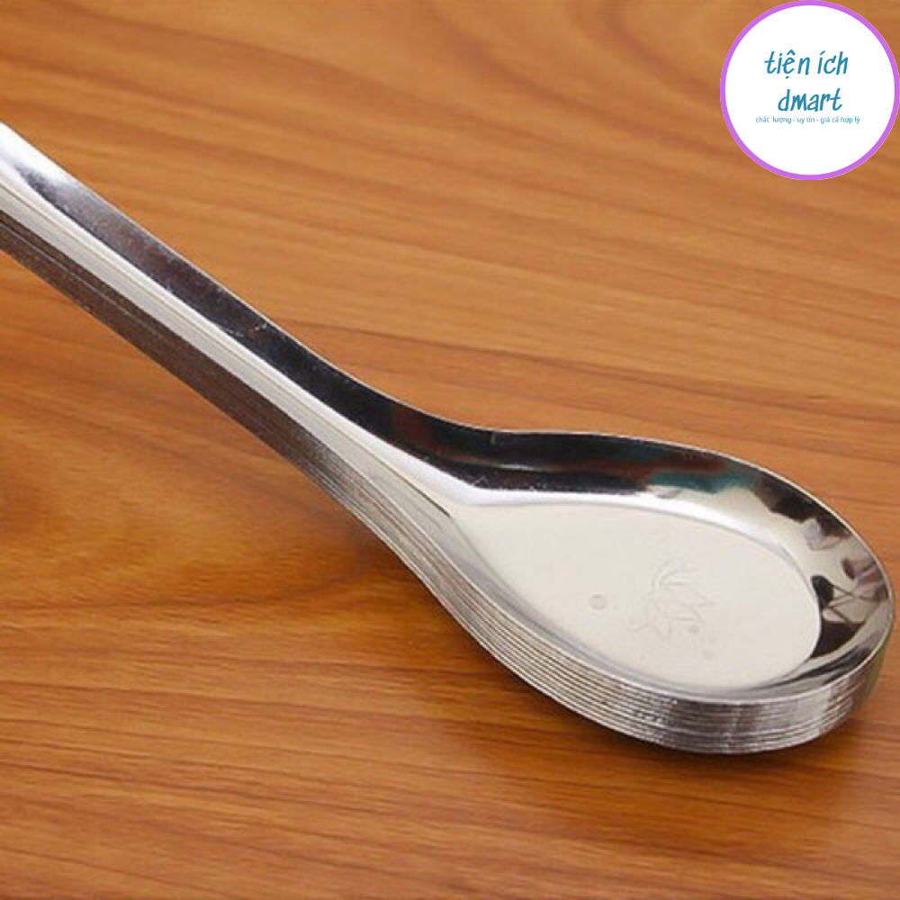 set 10 thìa ăn cơm ăn phở inox 304 không gỉ