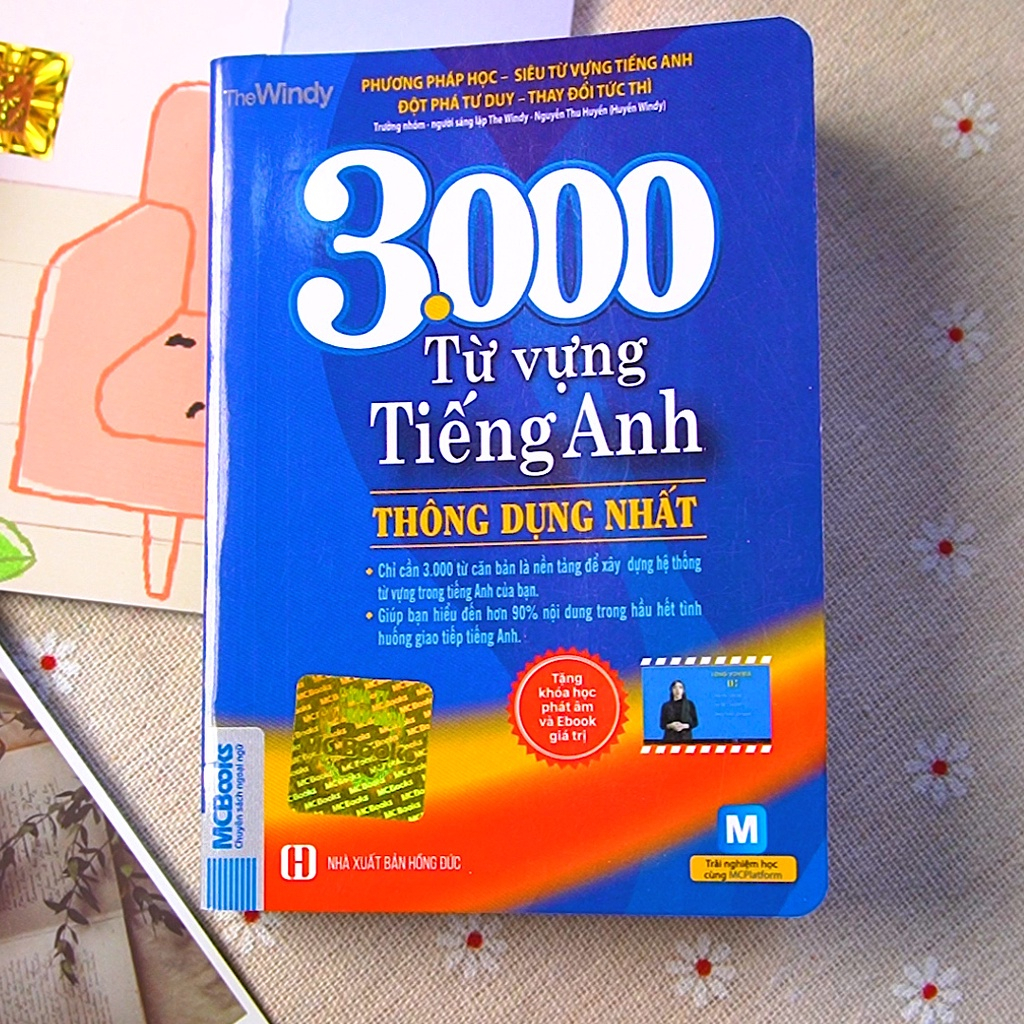 Sách 3000 Từ Vựng Tiếng Anh Thông Dụng Nhất Dành Cho Người Học Cơ Bản Từ Điển Bỏ Túi Học Kèm App Online