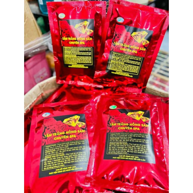 Tắm trắng Hồng Sâm chuyên spa