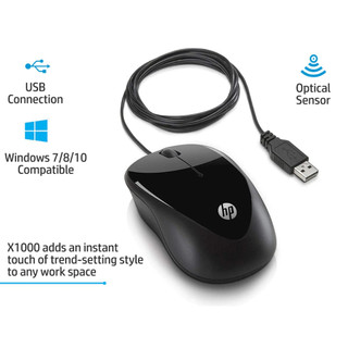 Chuột có dây hp x1000 h2c21aa - hãng phân phối chính thức