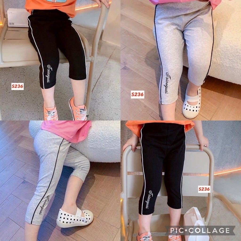 Lyvyshop - Quần legging lửng siêu dễ thương cho bé 08-26kg (giá 01 quần)