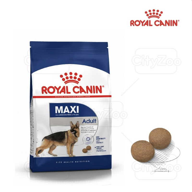 Thức Ăn Cho Chó Giống Lớn Royal Canin Maxi Adult Gói 4kg