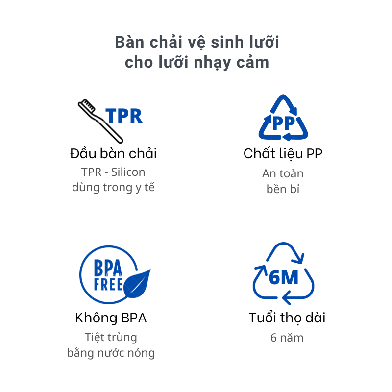 Bàn chải vệ sinh lưỡi Raoyi Nhật Bản chính hãng