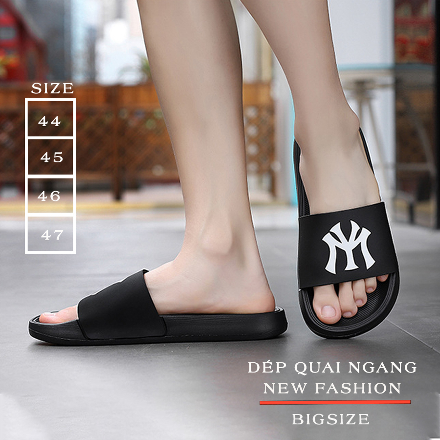 Dép Cao Su Nam Cỡ Lớn Size 44-47 ,Dép Quai Ngang ChốngTrơn Trượt Đế Cao Su Siêu Bên - QC35