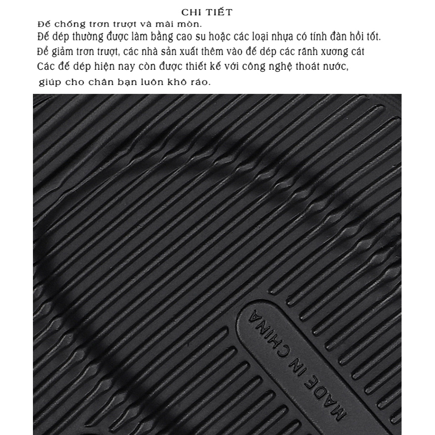 Dép Cao Su Nam Cỡ Lớn Size 44-47 ,Dép Quai Ngang ChốngTrơn Trượt Đế Cao Su Siêu Bên - QC35