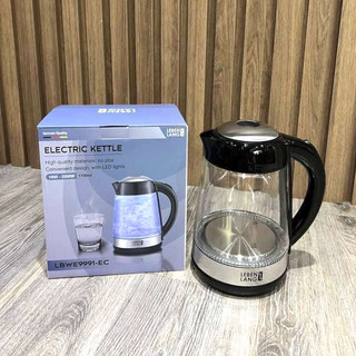 Ấm điện siêu tốc thủy tinh 2200W dung tích  1.7L