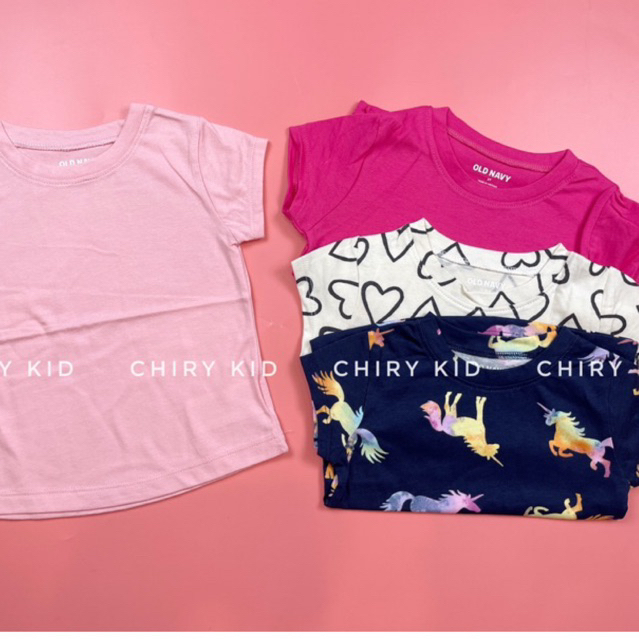Áo cộc tay 0l.d n@..v.y chất cotton cho bé gái