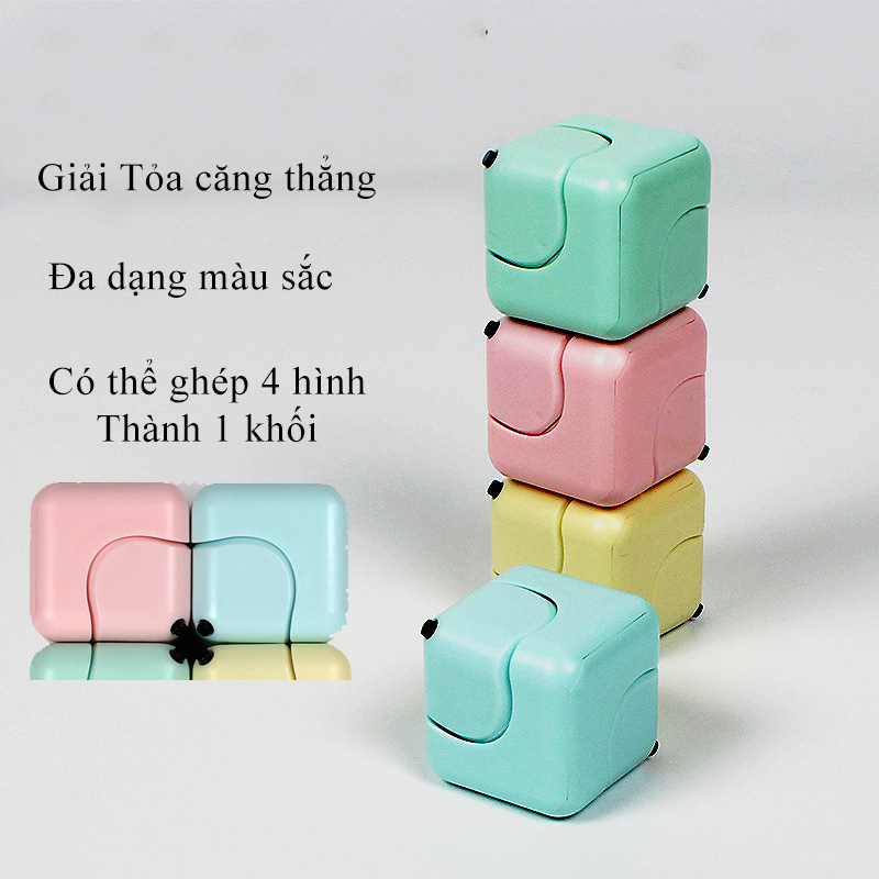 Đồ chơi Rubik Spiner con quay 360 độ giải tỏa căng thẳng stress