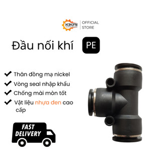 Đầu nối khí nhựa đen PE chạc 3 chất lượng cao