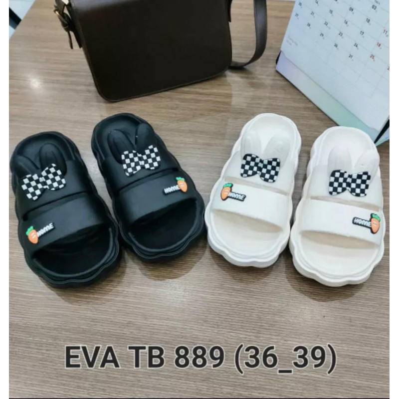 Dép quai ngang tai thỏ dễ thương,dép bánh mì nữ.