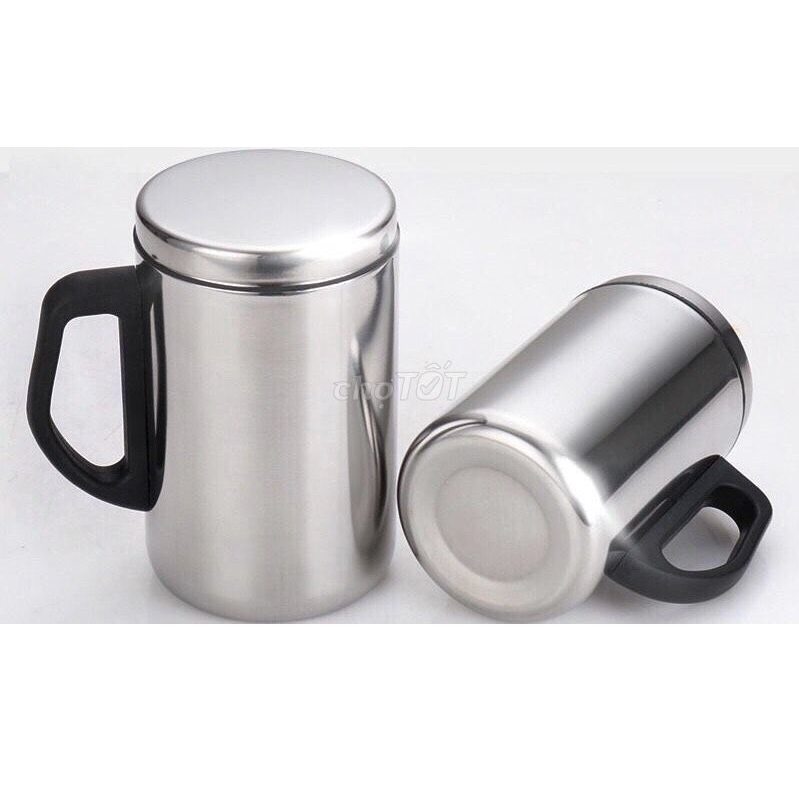 [Combo 2 Ca Giữ Nhiệt]Ca giữ nhiệt inox 2 lớp - ca inox 609 Thermos giữ nhiệt 500ml có nắp kín