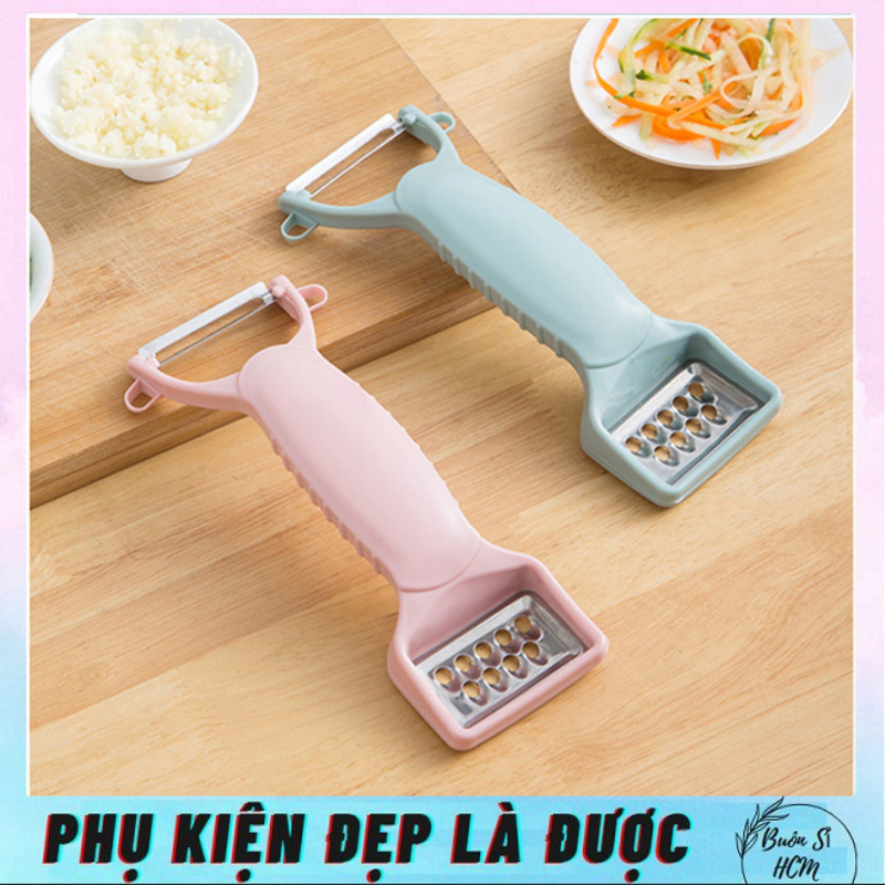 Dụng cụ bào gọt rau củ 2 đầu, dao bào, thái sợi rau củ quả, dụng cụ gọt vỏ rau quả, trái cây cầm tay tiện dụng