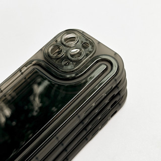 Ốp lưng silicon trong basic air BLACK / WHITE C1976 C1977
