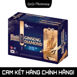 Viên uống nhân sâm, đông trùng hạ thảo nguyên liệu nhập khẩu hàn quốc multi b ginseng diamond hộp 60 viên