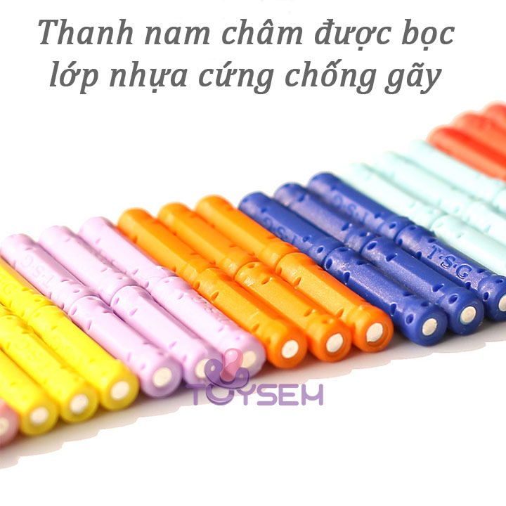 Đồ chơi xếp hình lắp ghép nam châm từ 144 đến 320 chi tiết dành cho bé từ 5 tuổi - Quà tặng sinh nhật cho bé
