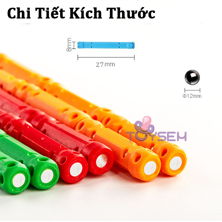 Đồ chơi xếp hình lắp ghép nam châm từ 144 đến 320 chi tiết dành cho bé từ 5 tuổi - Quà tặng sinh nhật cho bé