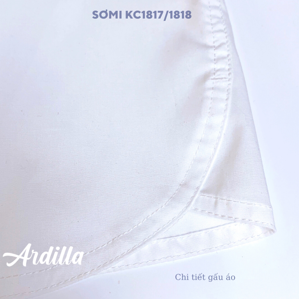 Áo Sơ Mi Trắng Thời Trang Cho Bé Trai ARDILLA Kiếu Dáng Hàn Quốc Chất Liệu Thoáng Mát Size Đại  20kg đến 65kg1817/1818