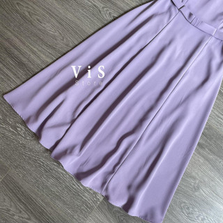 đầm midi nữ màu tím