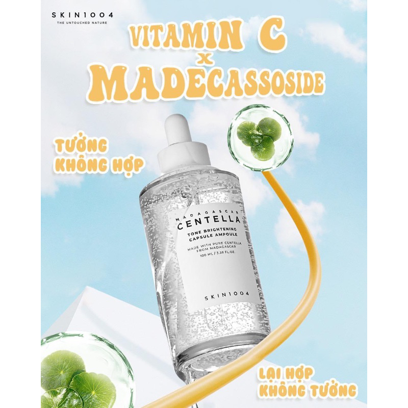 Tinh Chất Dưỡng Trắng Da Skin1004 Madagascar Centella Tone Brightening Capsule Ampoule 100ml