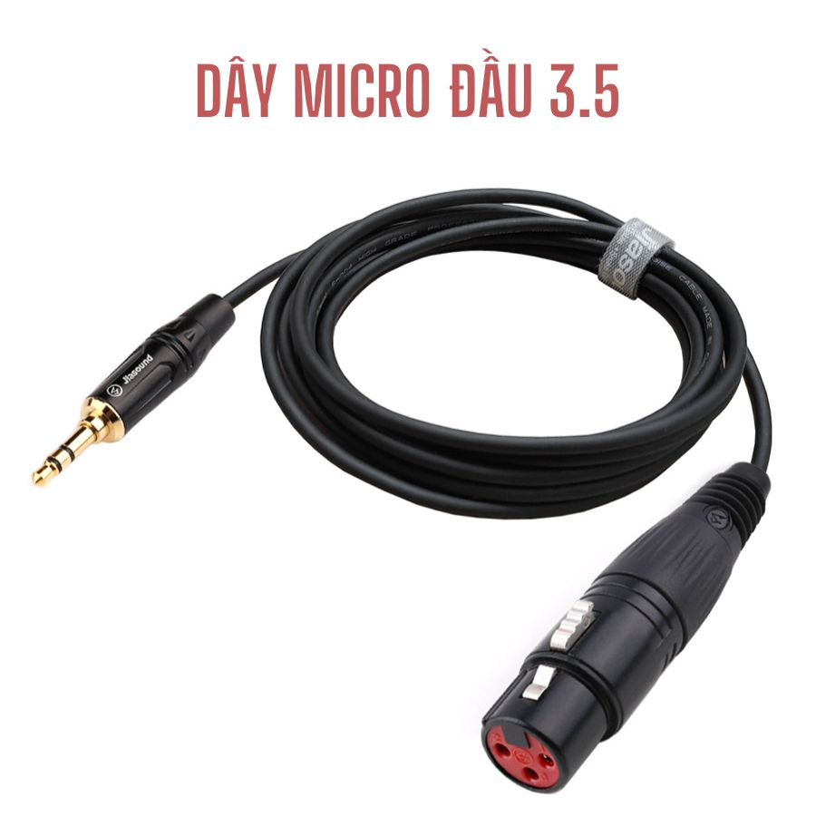 Dây Micro Đầu 3.5, Dây micro canon cái ra 3.5