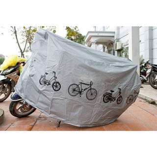 Bạt phủ xe máy in hình và xe đạp