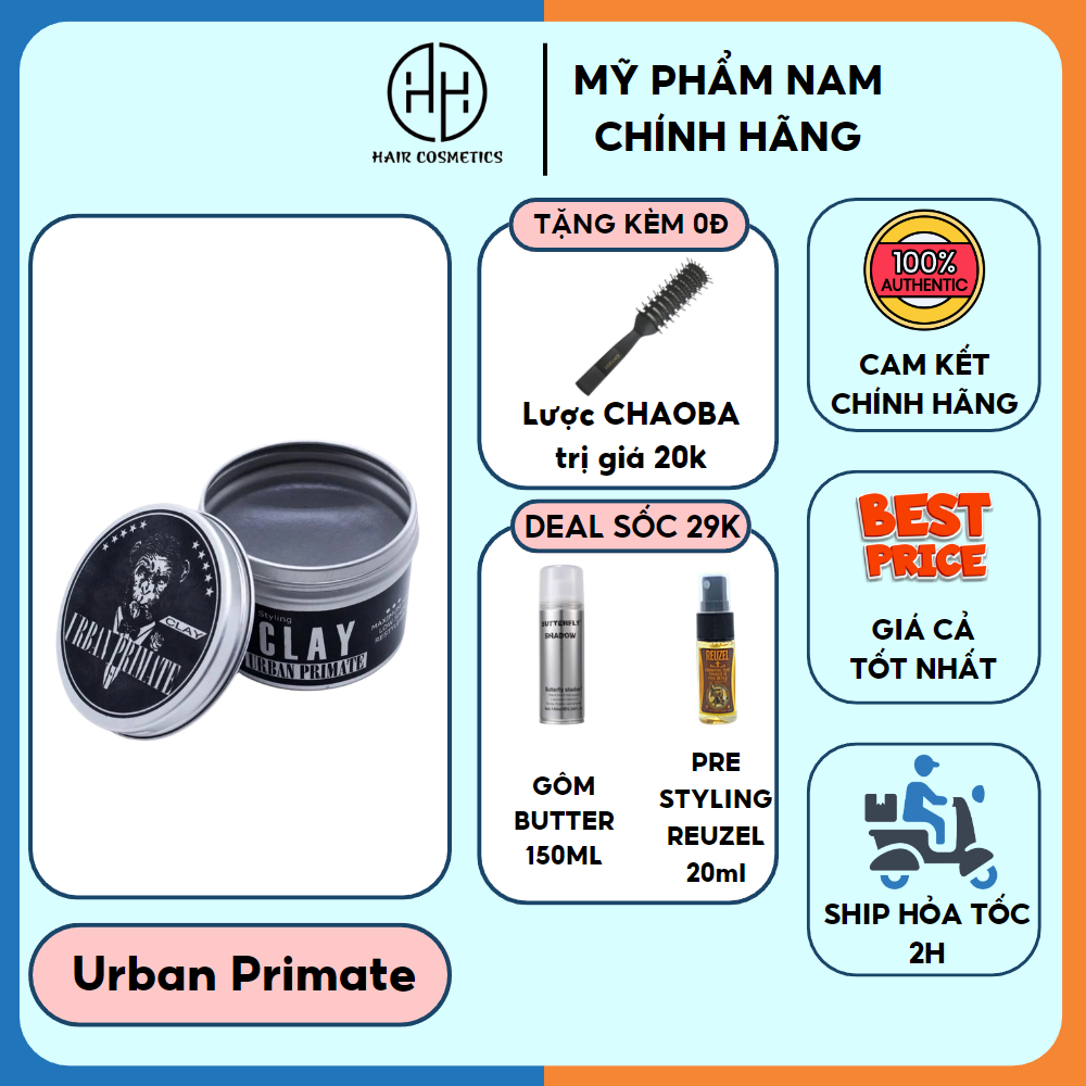 Sáp vuốt tóc Urban Primate Clay