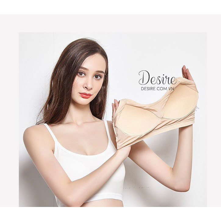 Áo lót bra hai dây thun Vicose không gọng thoải mái ANN-0017
