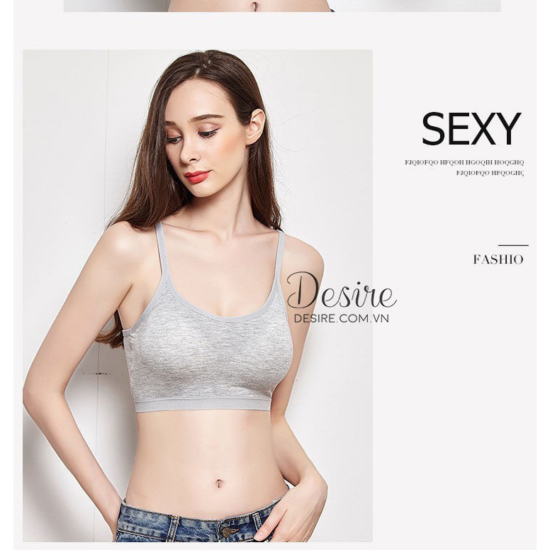 Áo lót bra hai dây thun Vicose không gọng thoải mái ANN-0017