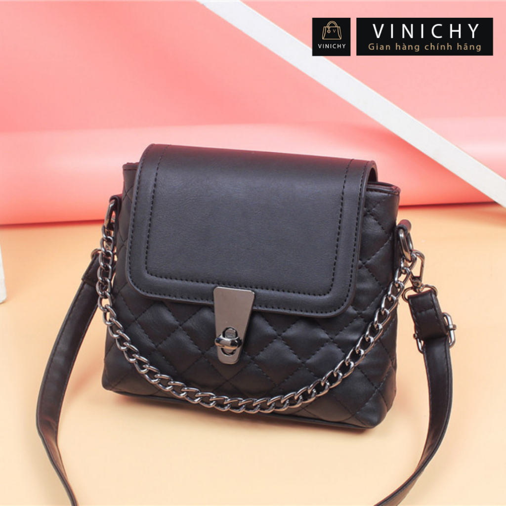 Túi xách nữ đeo chéo, đeo vai, đi chơi, đi học VINICHY size 20cm HA340