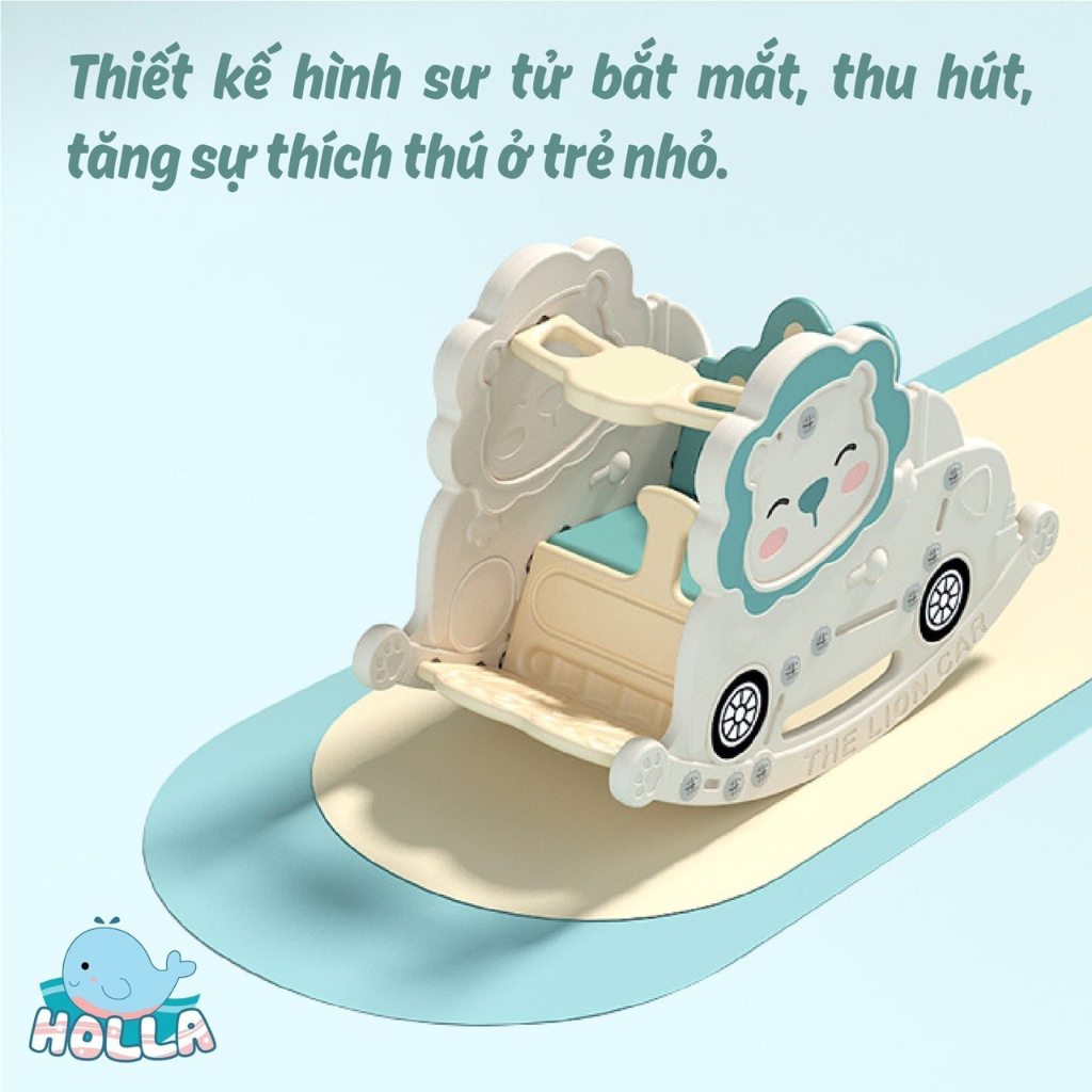 Bập Bênh Cho Bé Sư Tử Holla HL-10210, Đồ Chơi Vận Động, Tăng Khả Năng Linh Hoạt &amp; Phát Triển Của Trẻ Nuoiconkieuhan