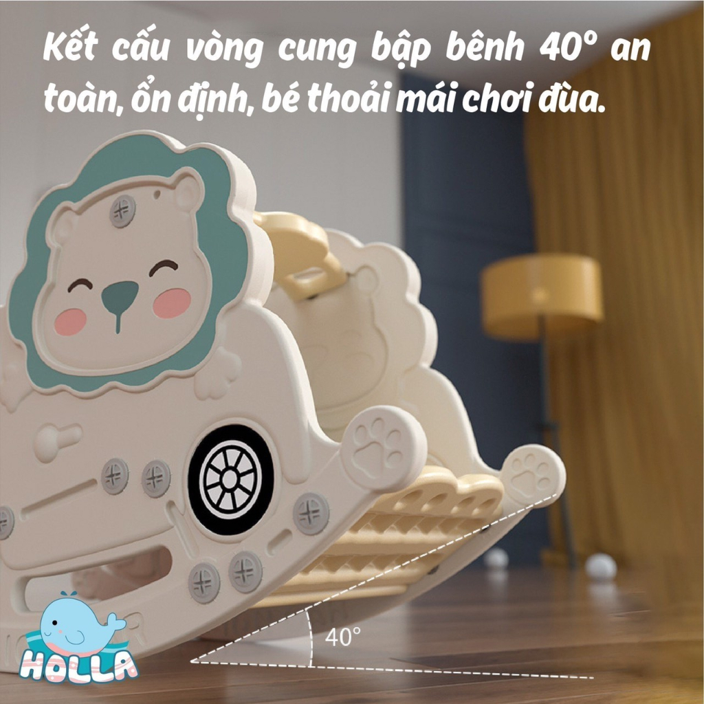 Bập Bênh Cho Bé Sư Tử Holla HL-10210, Đồ Chơi Vận Động, Tăng Khả Năng Linh Hoạt &amp; Phát Triển Của Trẻ Nuoiconkieuhan