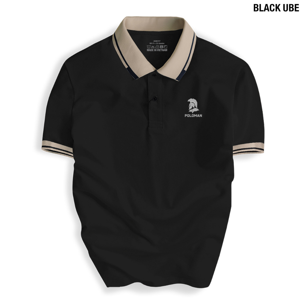 Áo thun WARRIAMAN thiết kế phối cổ Basic, sang trọng, phong cách quý ông