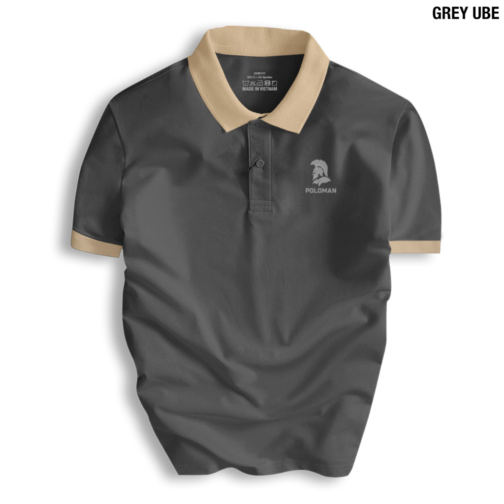 Áo thun WARRIAMAN thiết kế phối cổ Basic, sang trọng, phong cách quý ông