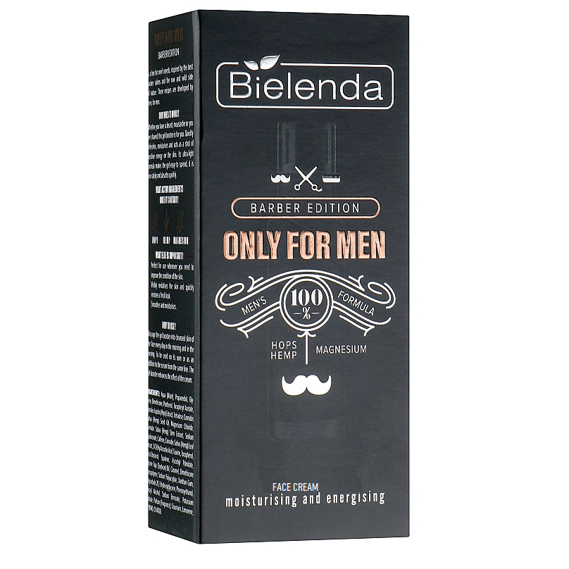 Kem dưỡng Bielenda Only For Men Barber Edition Moisturizing And Energizing Face Cream 50ml dành cho nam giới
