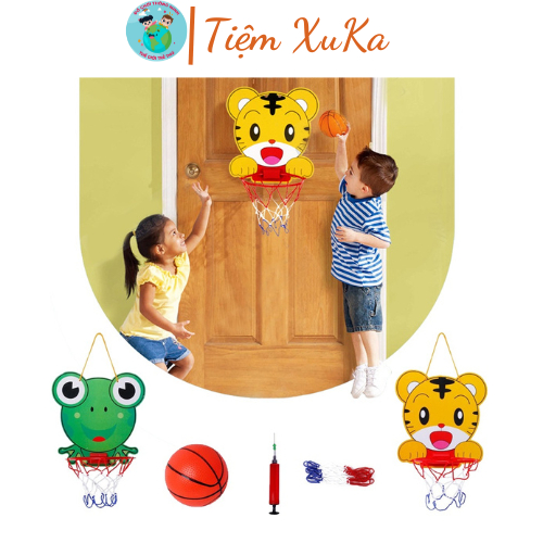 Bộ Bóng Rổ Treo Tường - Đồ Chơi Ném Bóng Rổ Cho Bé Rèn Luyện Vận Động Phát Triển Chiều Cao