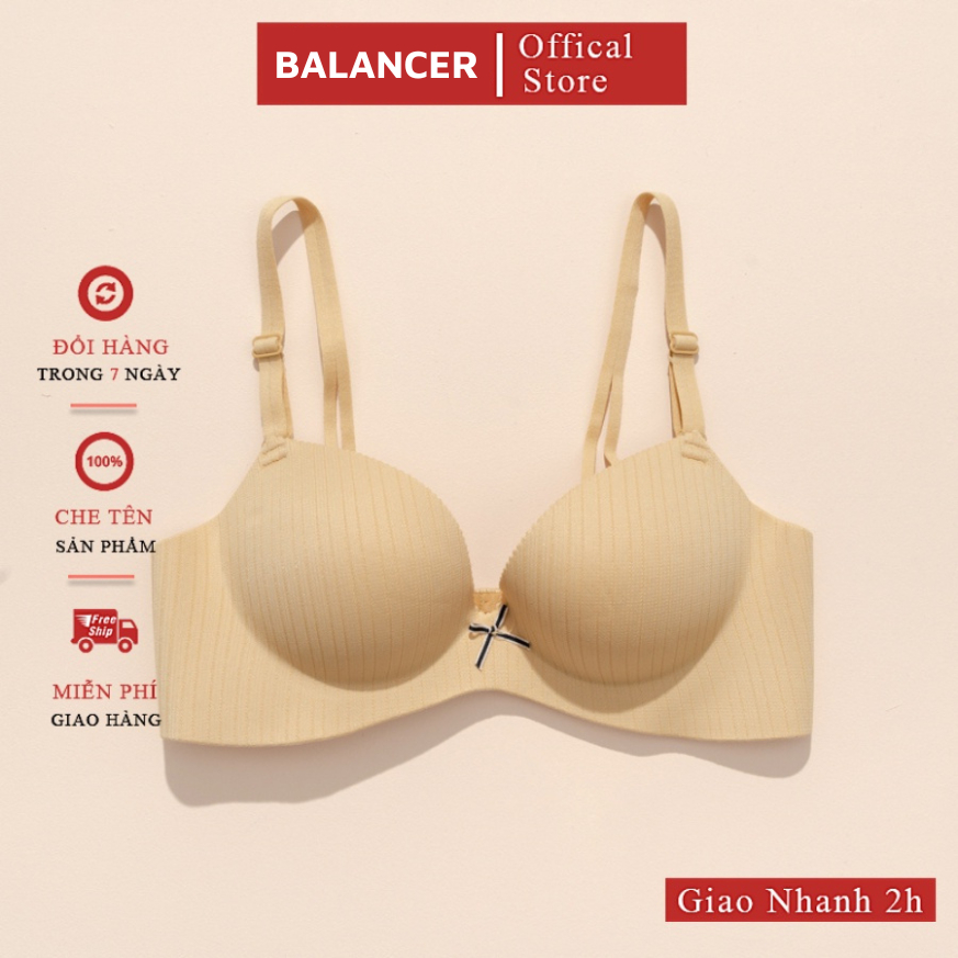 Áo Lót Đúc Su BALANCER Kẻ Đệm Vừa Không VIền Chống Xệ BLCP390