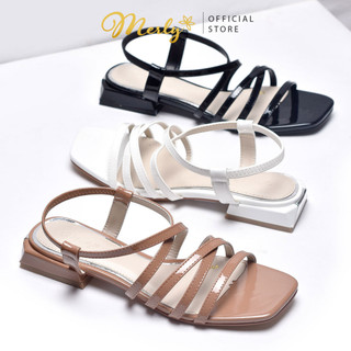 Giày Sandal Dây Gót Thấp Merly 1504