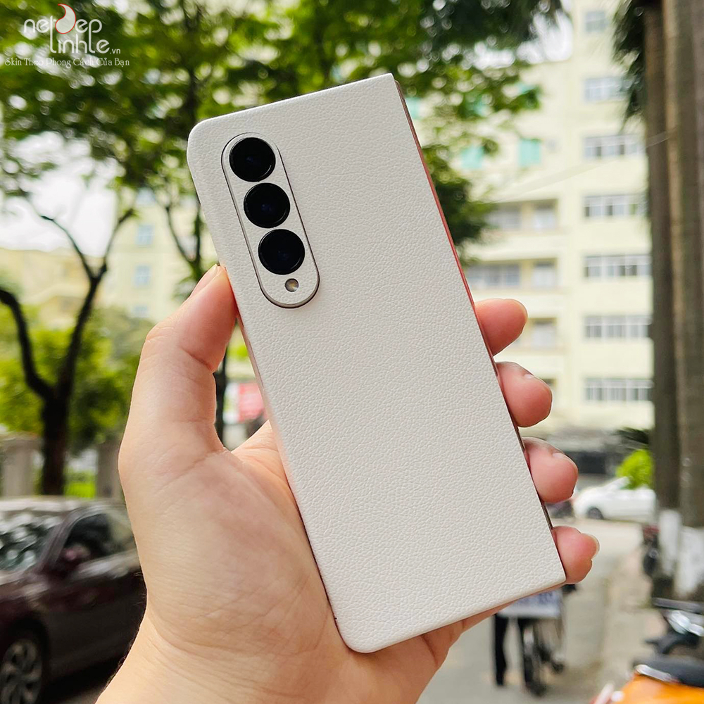 Miếng dán skin vân da Samsung Z Fold 3 - chính hãng Nét Đẹp Tinh Tế