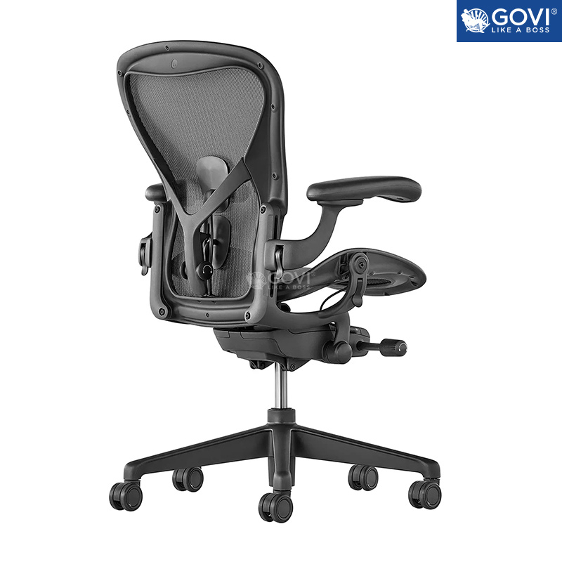 Ghế Herman Miller Aeron, Size B/ Graphite – Khung nhựa thiết kế chuẩn công thái học