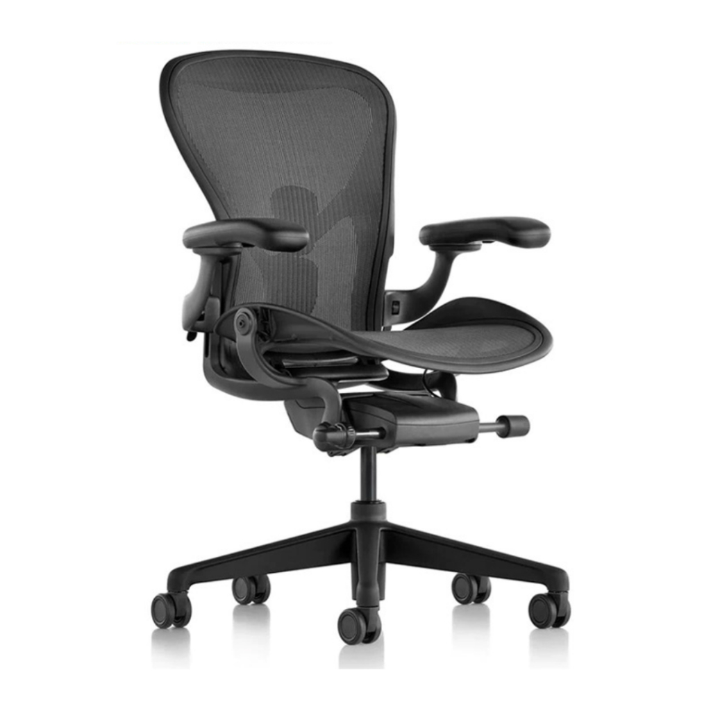 Ghế Herman Miller Aeron, Size B/ Graphite – Khung nhựa thiết kế chuẩn công thái học