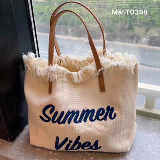Túi xách tote cỡ lớn đựng laptop siêu to tua rua bền